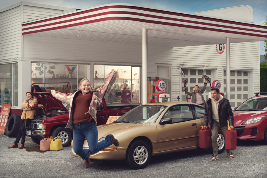 gas station